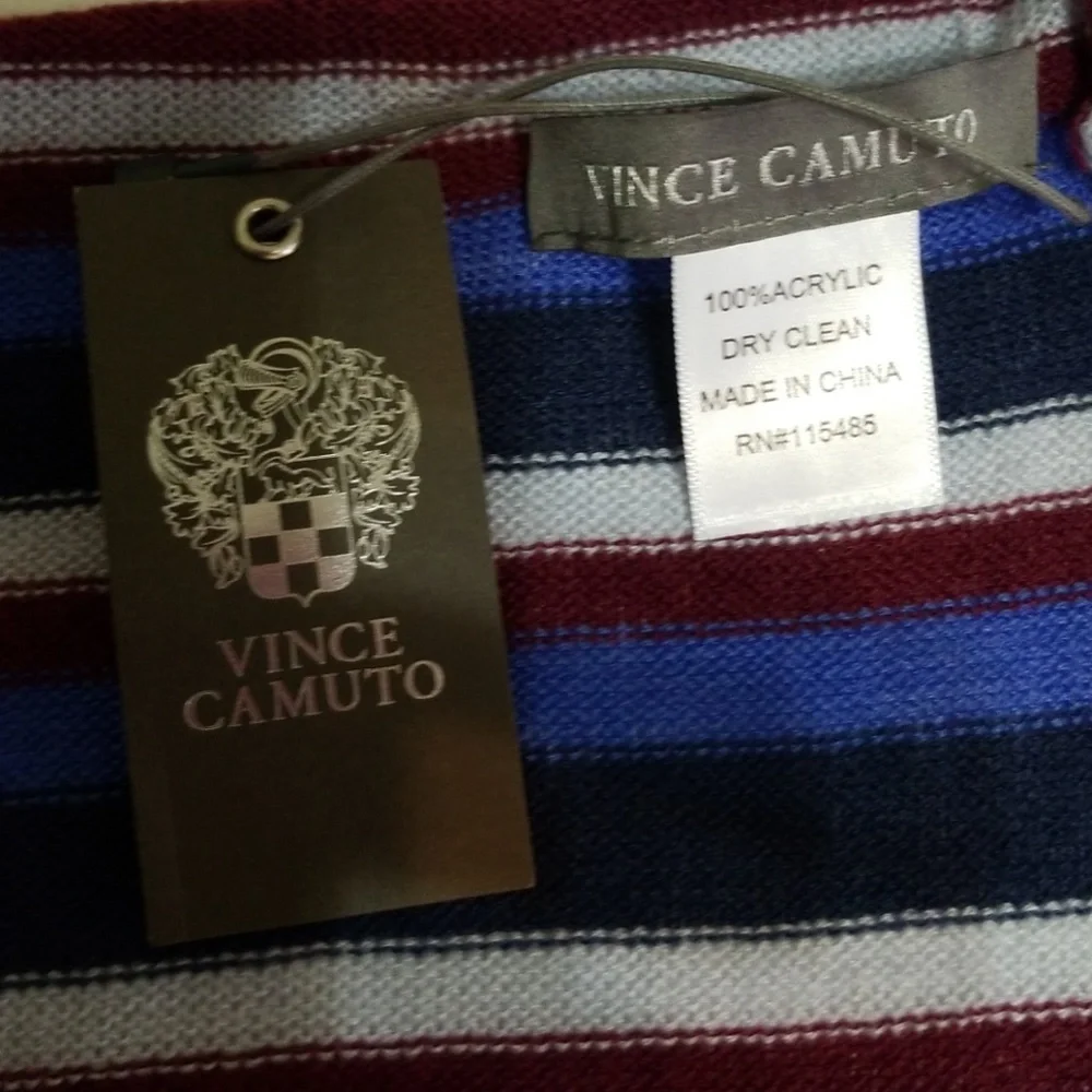 Vince Camuto Women's Stripe Knit Scarf/Bandana NWT